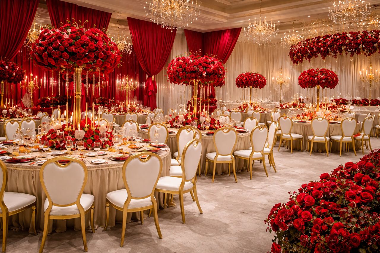 Décoration de mariage élégante